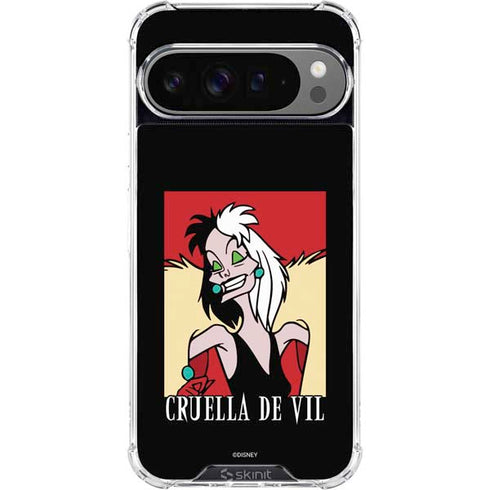 Disney Villains Cruella de Vil Google Pixel 10 Pro XL Clear Case